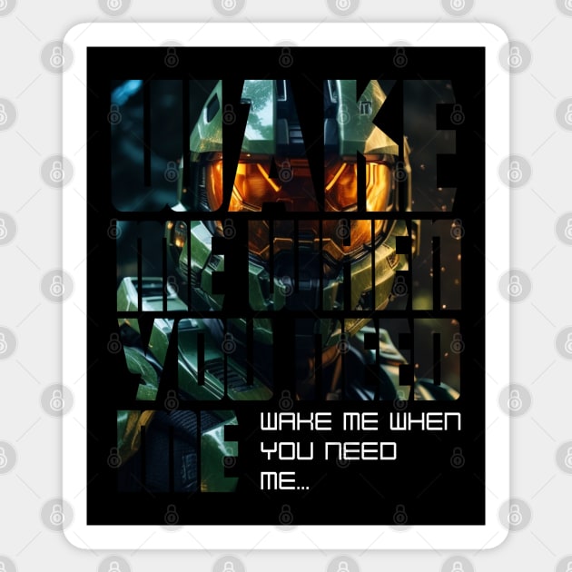 Halo game quotes - Master chief - Spartan 117 - Realistic #4 Sticker by trino21